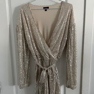 On Twelfth Sequin Romper
